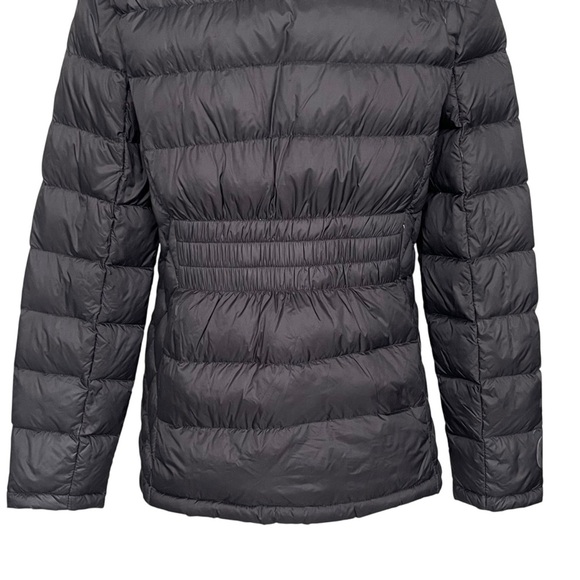 Michael Kors Packable Down Puffer Jacket Women’s Size M Big Logo Spell Out Black - Picture 7 of 10